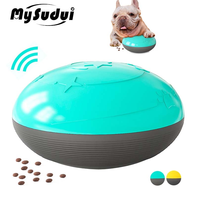 Multifunktions hund iq behandler knirkende legetøj flyvende diske hund interaktivt legetøj spil tygge træning legetøj mad dispenser jouet chien