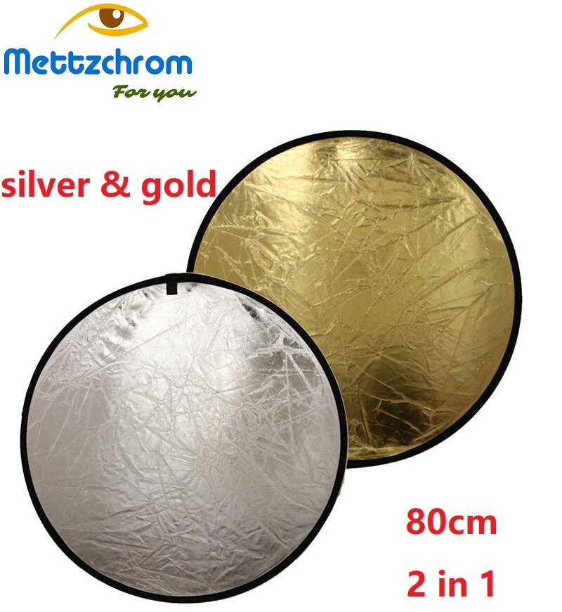 Reflector 2 In 1 Goud, Zilver, 80Cm 2 Kleur Reflector