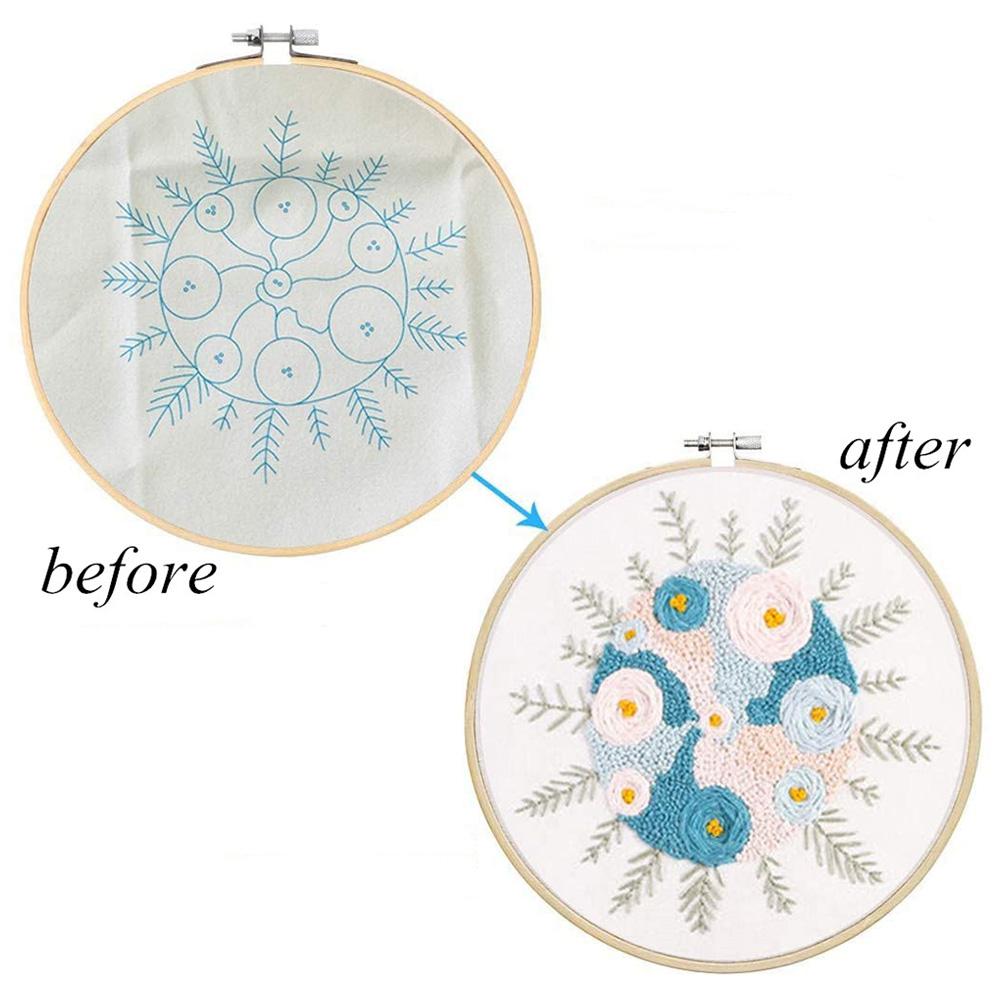 DIY Embroidery Cross Stitch Kits Flower Patterns Needlework Set with Embroidery Handmade Arts Crafts Sewing supplies Home Decor: 1