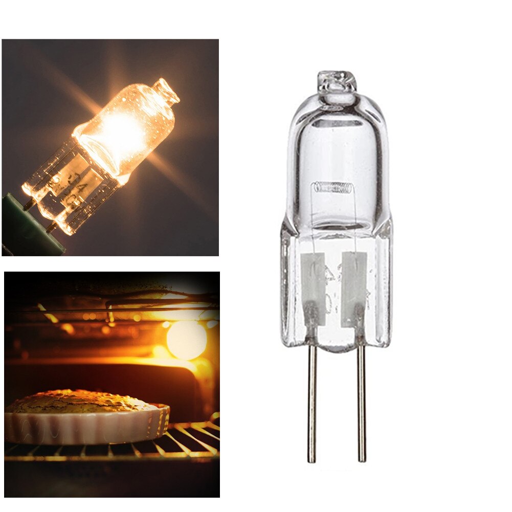 Luz de horno G4 de 20W, lámpara halógena resistente a altas temperaturas, 12V, para hornos, luces, lámparas de iluminación