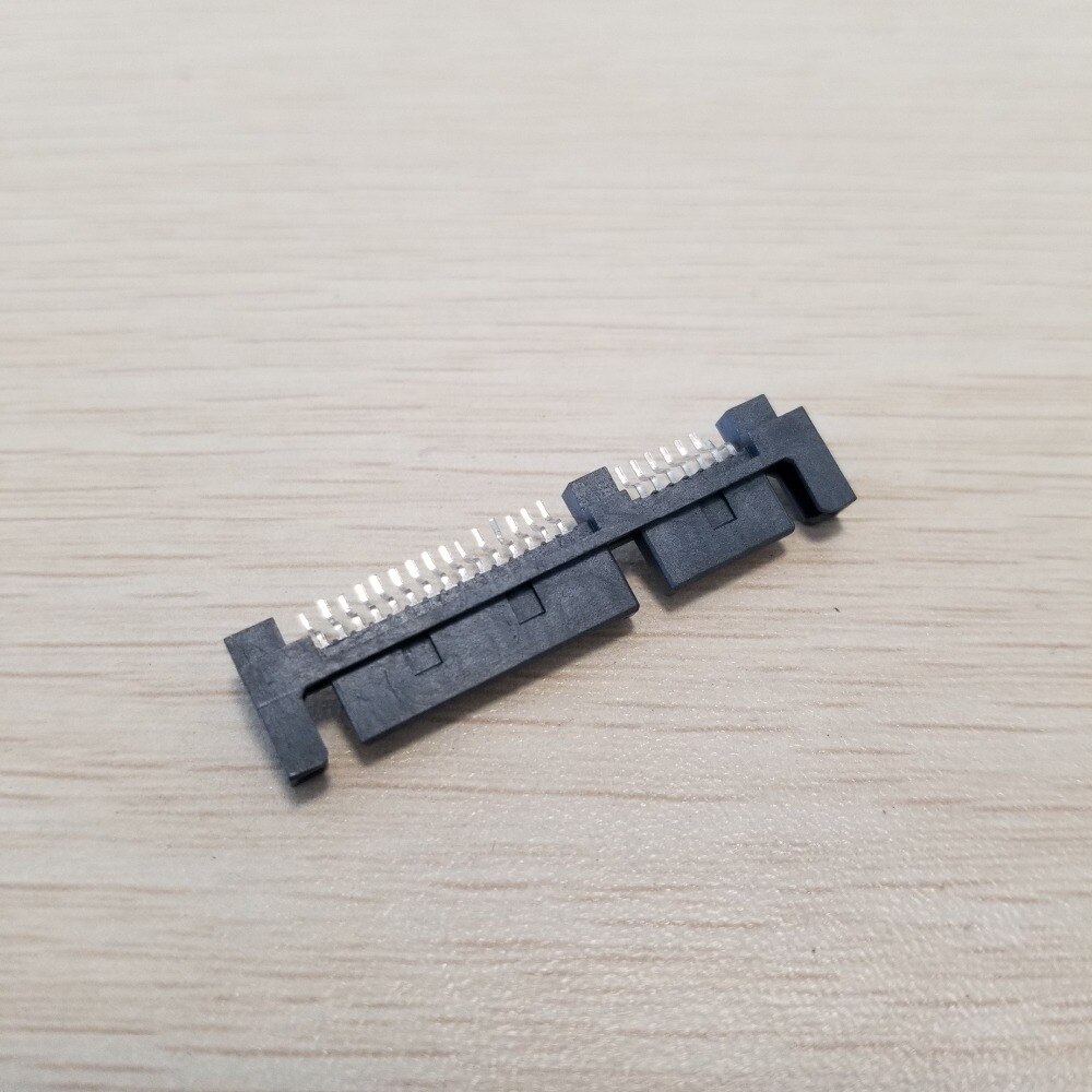 SATA Hard Drive 90 Degree Interface SMT Connector 7Pin + 15Pin Male Socket 22Pin PCB to Top H : 1.4mm