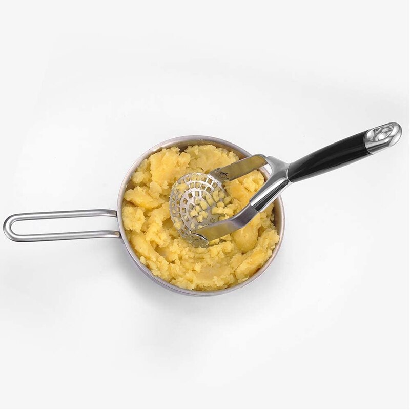 Stainless Steel Potato Masher for Mashing Potatoes, Fruits and Cooked Vegetables