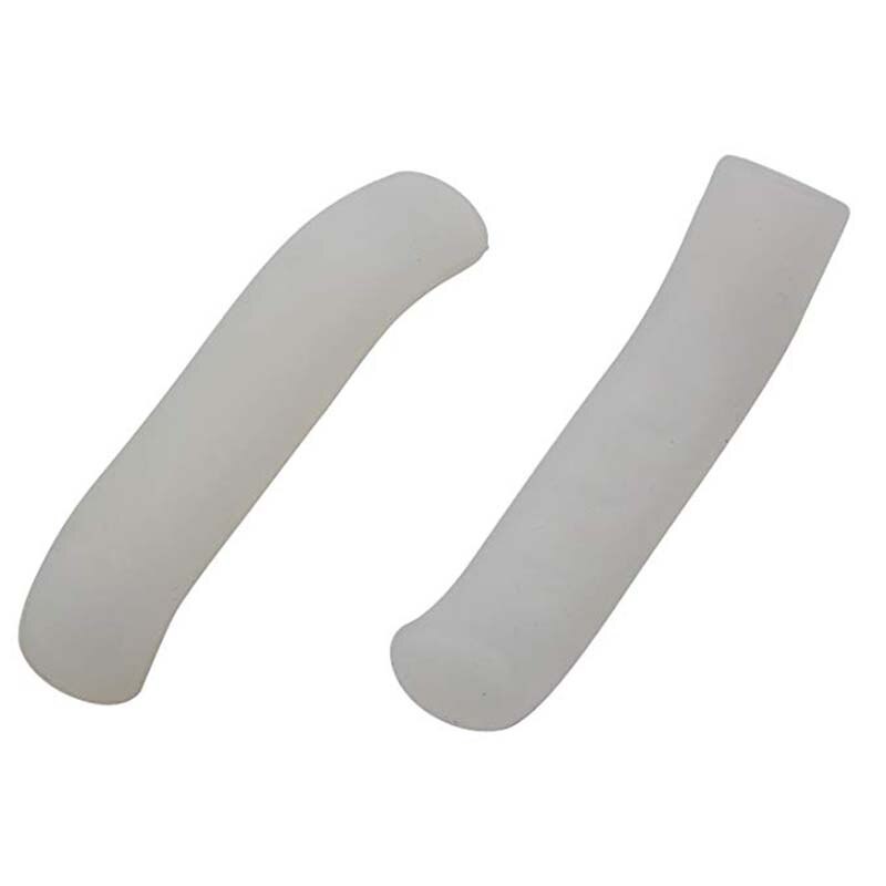Anti-slip farverige komfortable bremsehåndtag greb silikone ærme bremsehåndtag beskyttelse dæksel: Hvid