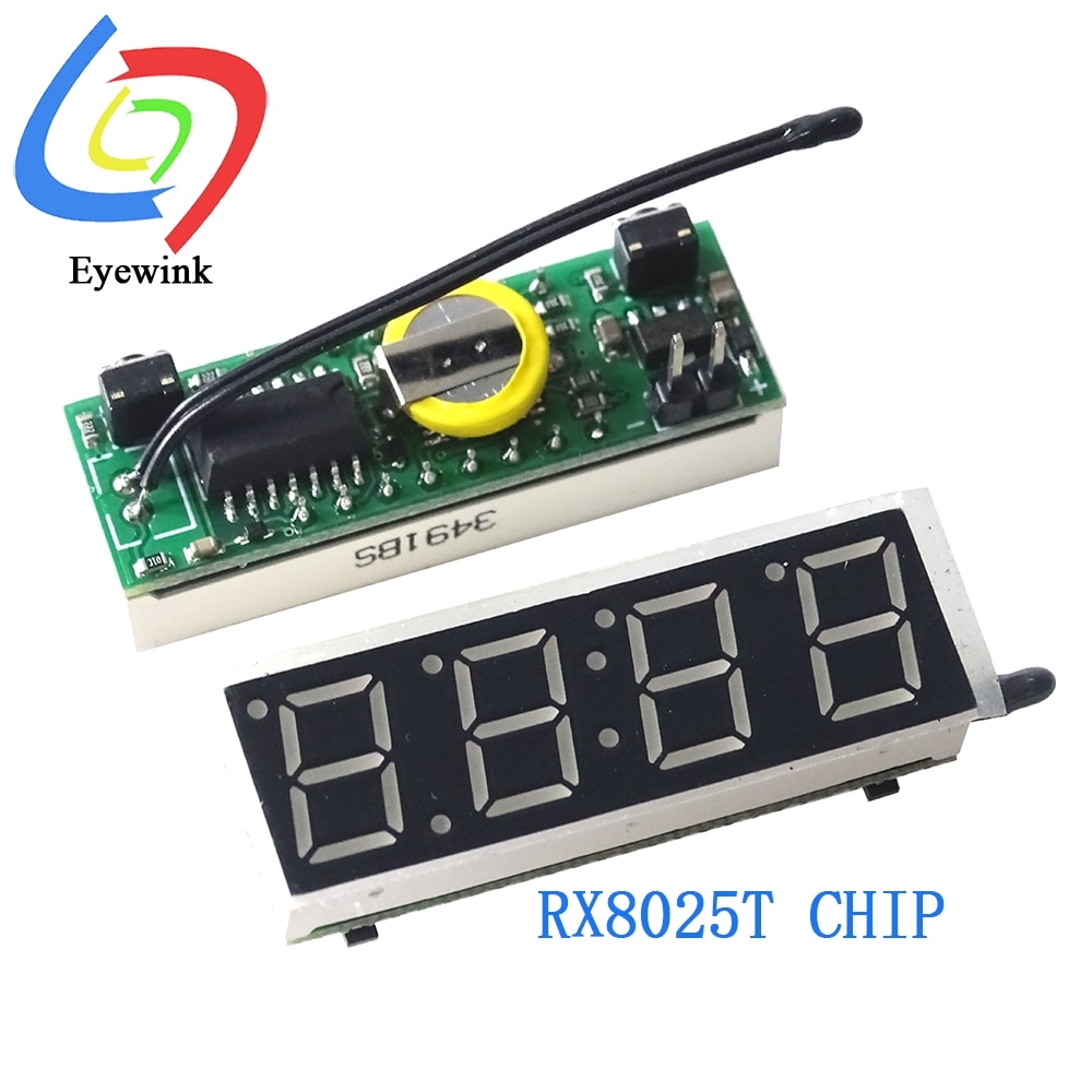 RX8025T Hoge Precisie Elektronische Klok Module Met Temperatuur Tijd En Voltage Diy Digitale Multifunctionele Klok