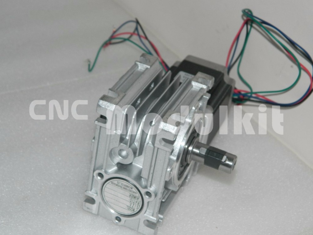 NMRV030 Worm Gear Worm Reducer Nema 23 Stepper Motor Turbine 57 x 57 Reducer Gearbox Output Shaft 14mm Planet Motor CNC MODULKIT