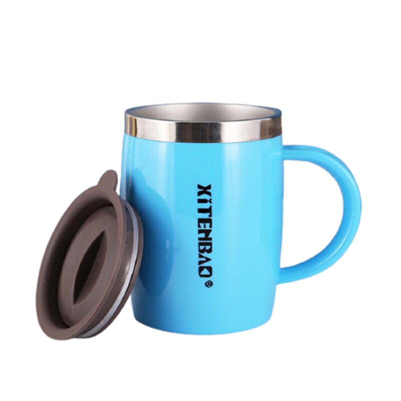 Kids Water Mug 304 Stainless Steel Tea Coffee Mug For Children Water Cup With Handle Kitchen Drinkware J443