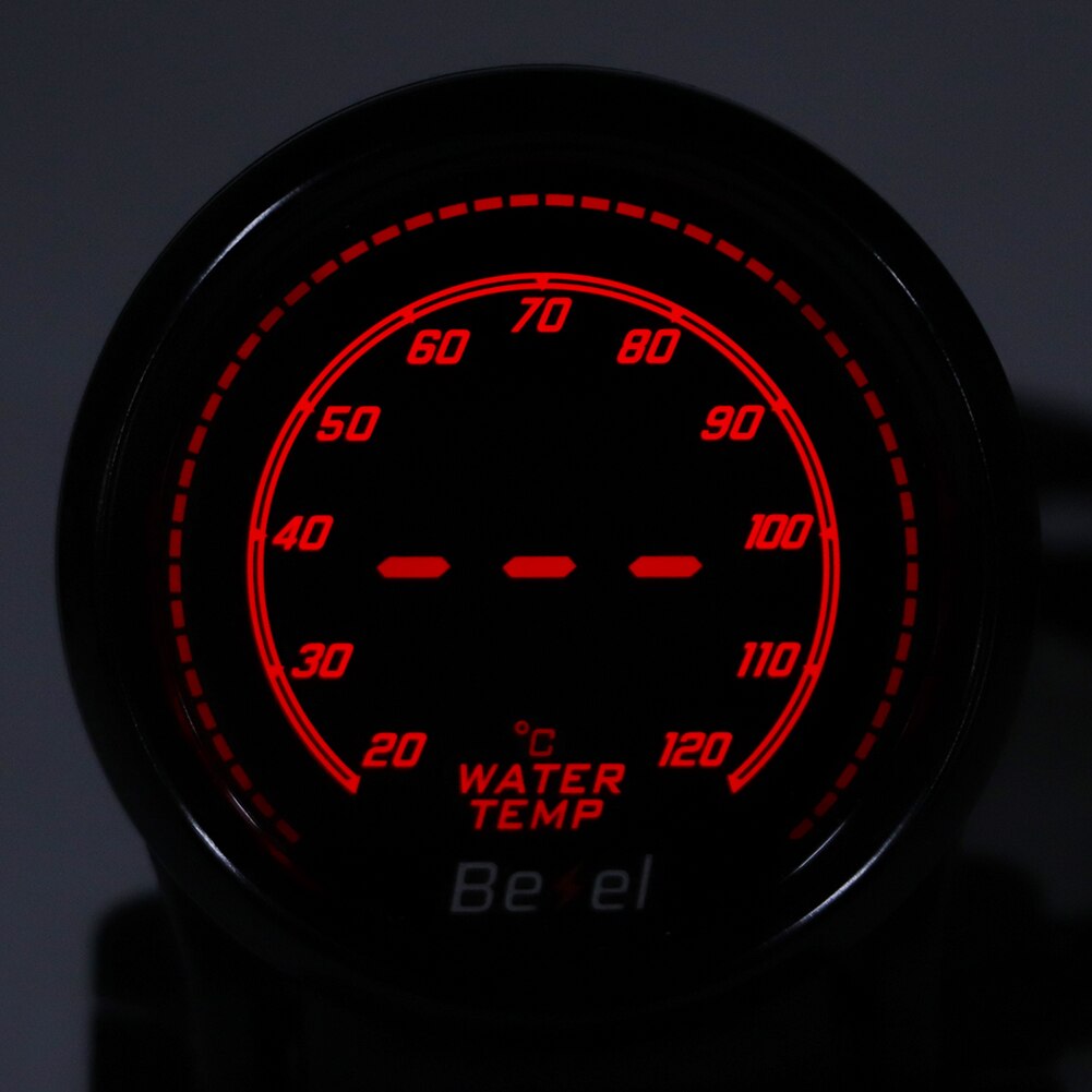 2in/52 Mm 12V Auto Led Water Temperatuurmeter Meter Auto Water Temp Display Instrument Accessoire