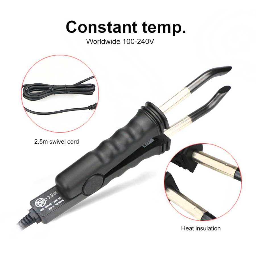 salon hair extension iron keratin bonding tools fusion heat connector machine constant temperature glue connector