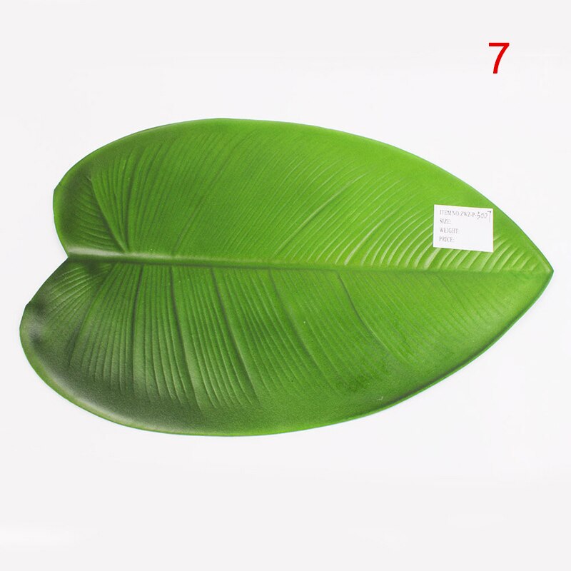 Artificial Plant Leaf EVA Waterproof Insulation Pad for Home Table Decoration SNO88