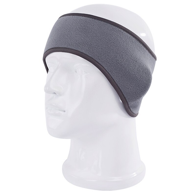 Warm Oorbeschermers Unisex Vrouwen Mannen Fleece Oor Warmer Winter Head Band Ski Oorkap Hoofdband Haarband Oorwarmers: Gray