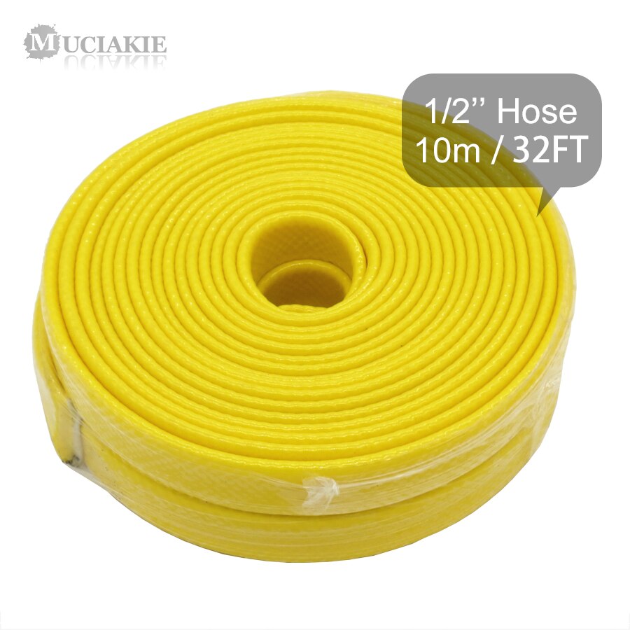 MUCIAKIE 10/15/20m 1/2'' Yellow Garden Hose Cold-resistance Compatible Water Hose Tube Lawn Pipe