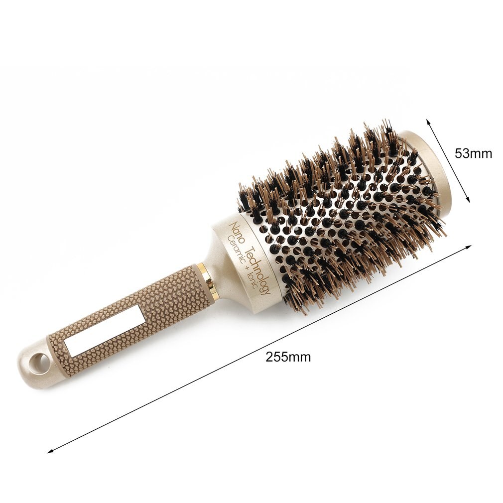 25/32/45/53Mm Nylon & Varkenshaar Haar Ronde Borstel Keramische Aluminium Haar Kam Professionele Kappers borstel Kapper Styling Kam