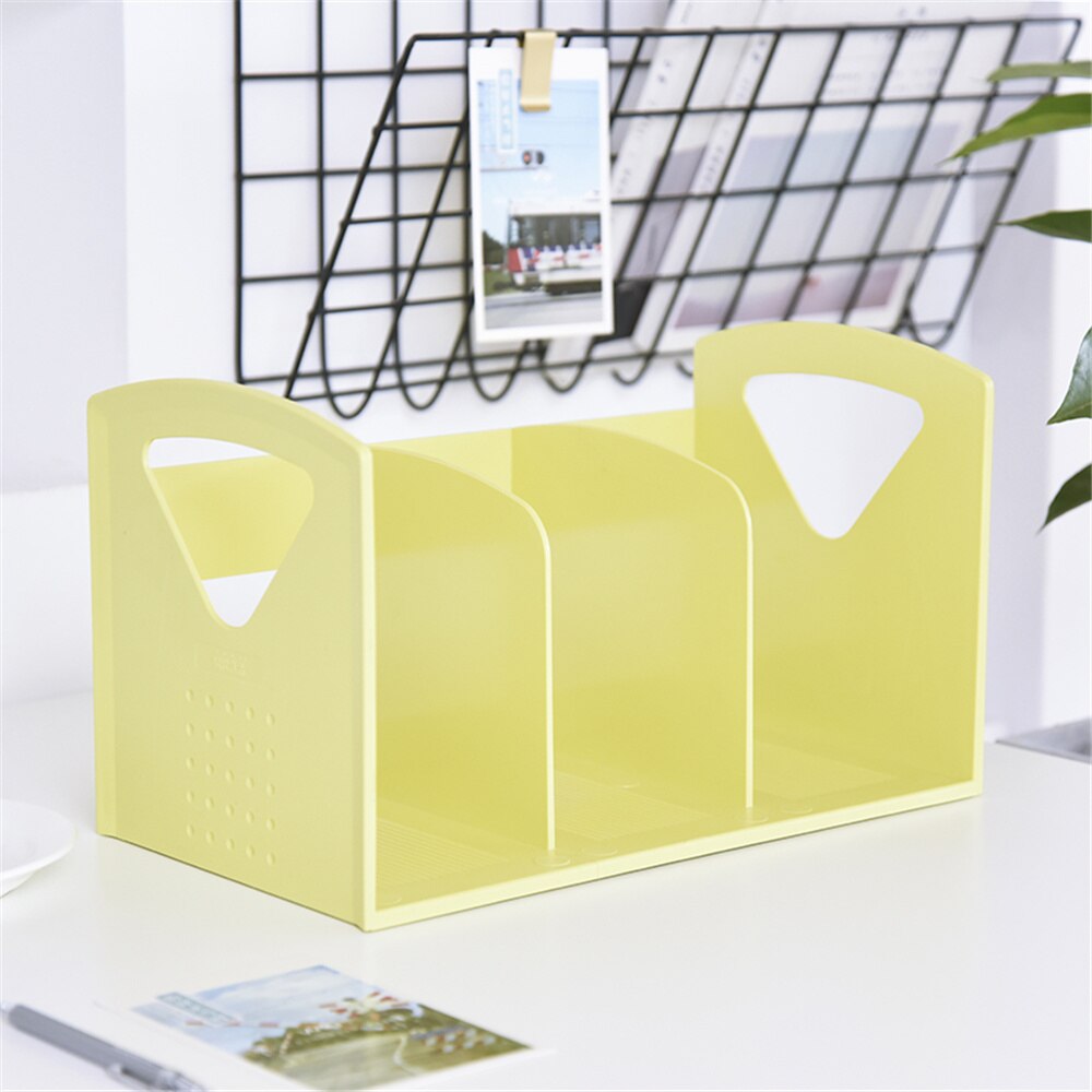 One Piece Plastic Bookends Book Hold Office Supplies