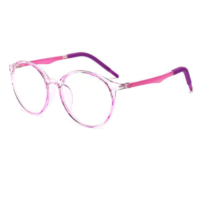 Ggovo Kinderen Anti Blauwe Glazen Meisje Computer Blauw Licht Eyewear Meisje Platte Spiegel Oculos De Sol kid Bril: purple