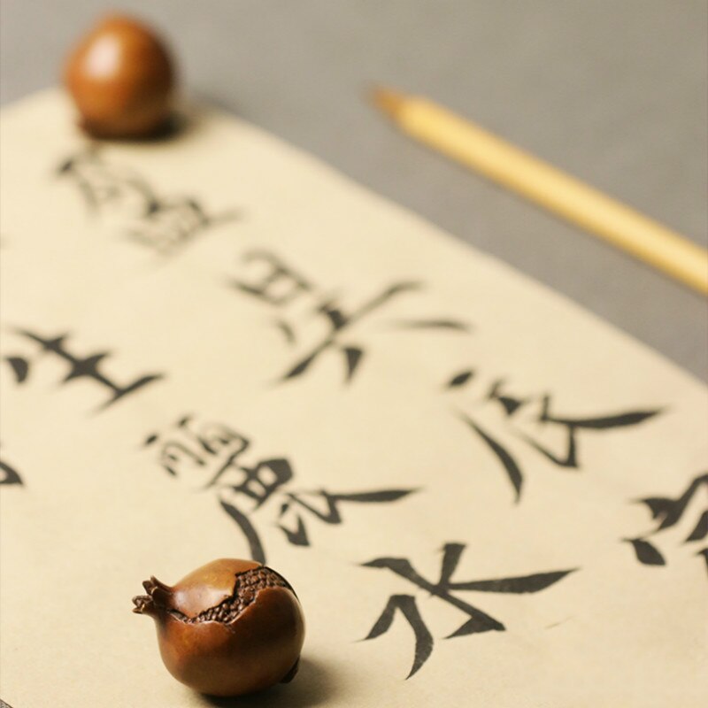 Lucky Chinese Kalligrafie Paperweights Mooie Messing Papier Drukt Decoratie Draagbare Creatieve Kleine Klassieke Paperweights