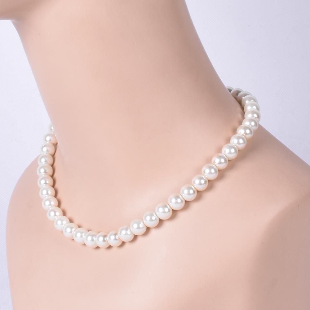 Flower season girl pearl necklace, girl jewelry, girl pearl necklace , party, daily wear, color and luster.: 10MM pearl set