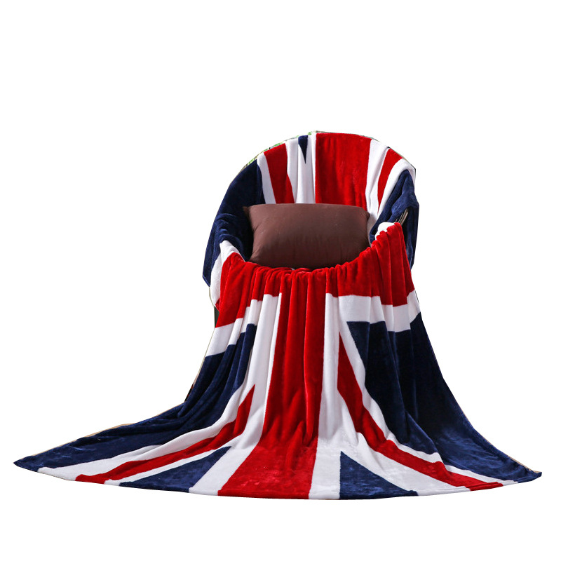Britse Vlag Amerikaanse Vlag Dekens Fleece Dunne Dekbed Beddengoed Spreien Voor Volwassenen Kids Op Bed Sofa Gooi Deken