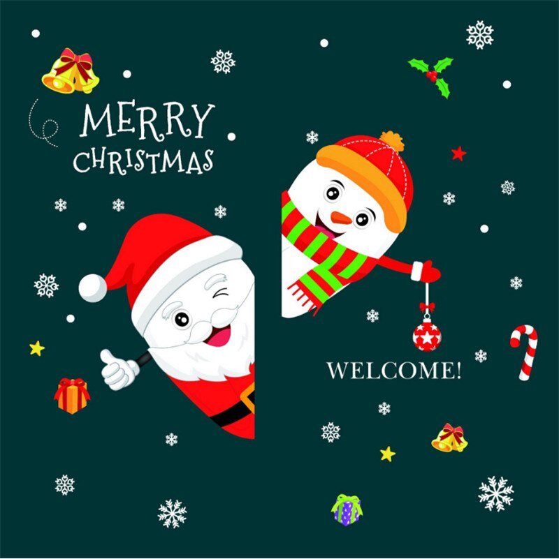 Christmas Vinyl Window Wall Stickers Decal Snowman Removable Home Room Decor: 3