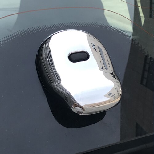 For Mercedes Smart 453 Fortwo ABS Plastic Car Trunk Door Handle Cover Stickers Exterior Decoration Modification Car Styling: Silver