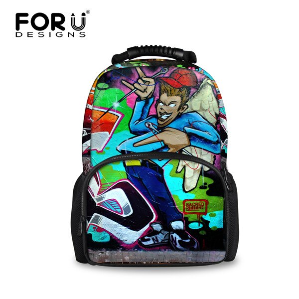 FORUDESIGNS 3D Graffiti del Modello delle Donne di Zaino Casual Spalla Zaini Per Le Ragazze Adolescenti Sacchetti del Computer Portatile di Viaggi Zaino Mochilas: W1302A