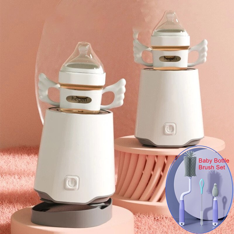 Batidor de leche ajustable para bebé, de inclinación para agitar la leche, más uniforme, sin burbujas, sin apelmazamiento, recargable por USB con Juego de cepillos para biberones