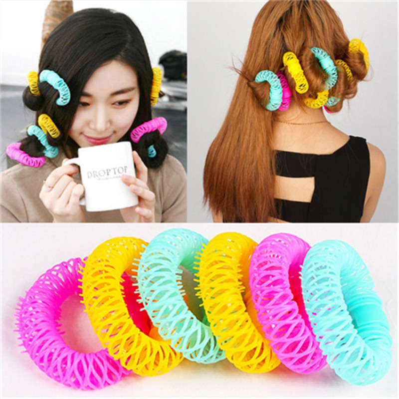 Биukanди modelador de cabelo donuts estilo de cabelo rolo cachos de cabeleireiro sem calor cachos espirais diy para acessórios de cabelo femininos