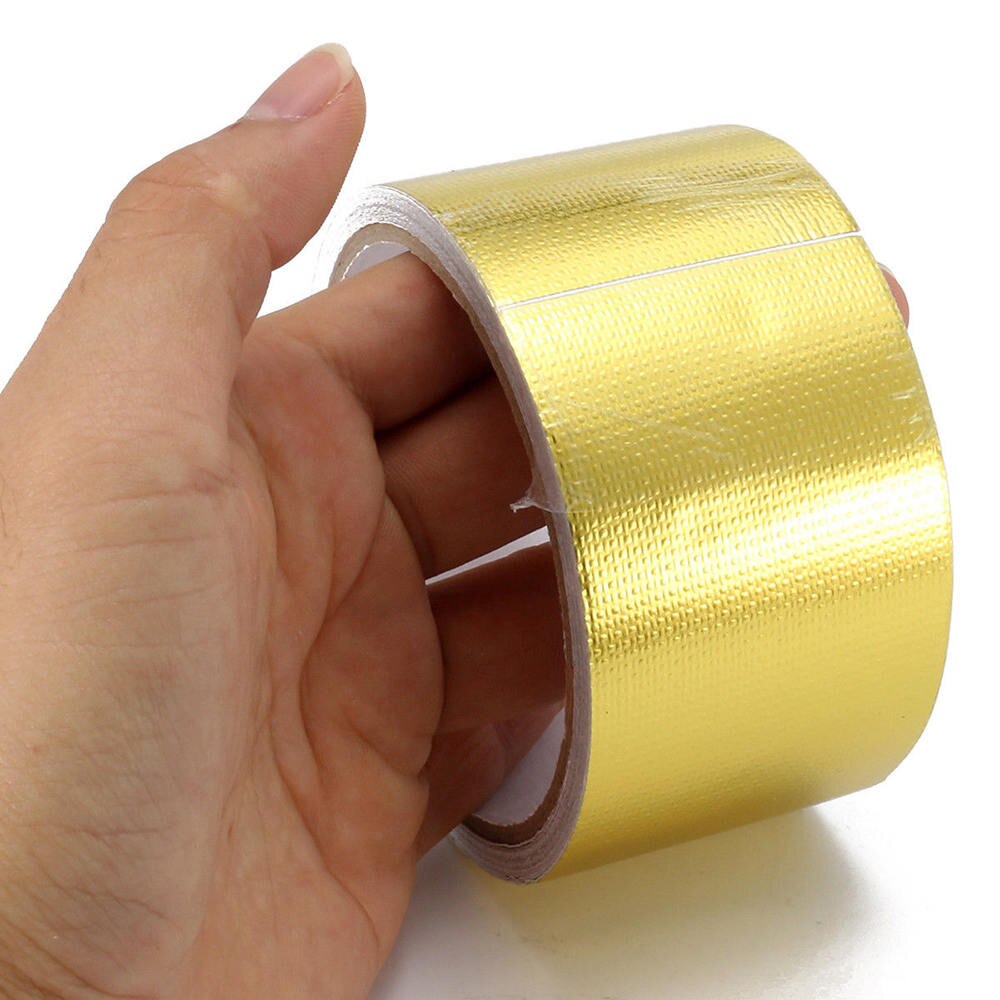 Aluminium Tape 5m*5cm Self Adhesive Foil Car Exhaust Repair Panel Car Modified Foil Tape Heat Barrier Tape Roll