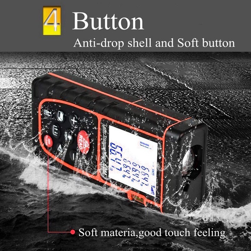 SHGO -131Ft/40M Distance Measure Handheld Digital Range Measure Area Volume with Bubble Level Measure Tool