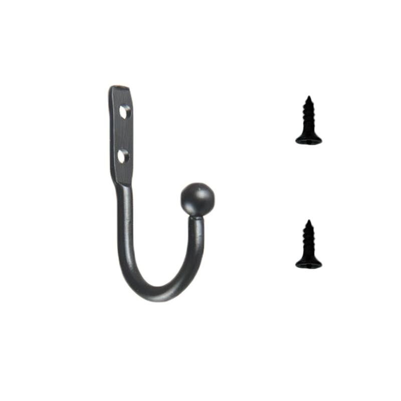 Ounona mini krok enkel liten størrelse vegg kroker dekorative dør henger metall legering vegg kleshengere sorte kroker