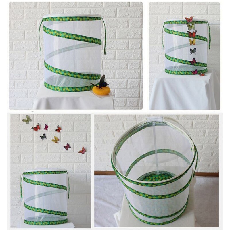 Insect and Butterfly Habitat Cage Terrarium Insect Mesh Cage Bug Terrarium House See Through Easier Garden Growing Kits