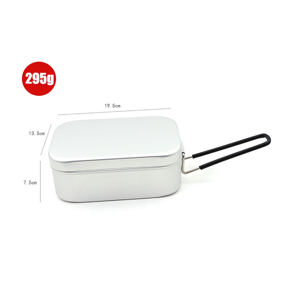 Food Container Mini Foldable Aluminum Alloy Stainless Steel Picnic Box Dinner Pail Lunch-Box Breakfast Storage Dinnerware School