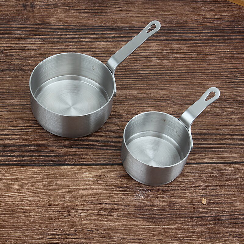 Stainless Steel Long Handle Chocolate Melting Pot Milk Boiler Butter Melting Pot Pastry Bake Tool Cooking Pot