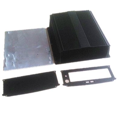 Mini-itx HTPC Case Computer Gaming Car PC Black Mini ITX Aluminum Chassis Cases With WallMount Bracket ,with dual usb ports