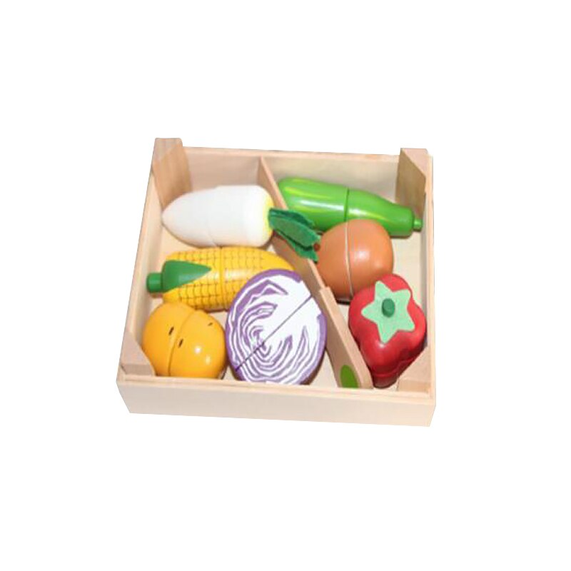 Montessori coupe Fruits et légumes jouets en bois classique jeu Simulation cuisine série jouets cuisine jouets éducation précoce: 4