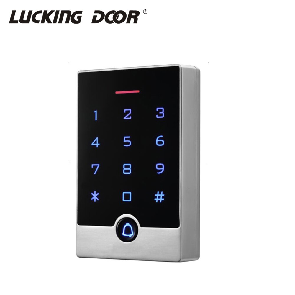IP65 Waterproof 125Khz RFID Standalone Access Controller Backlight Touch Keypad 13.56MHZ IC Card Access Control System 2000 User