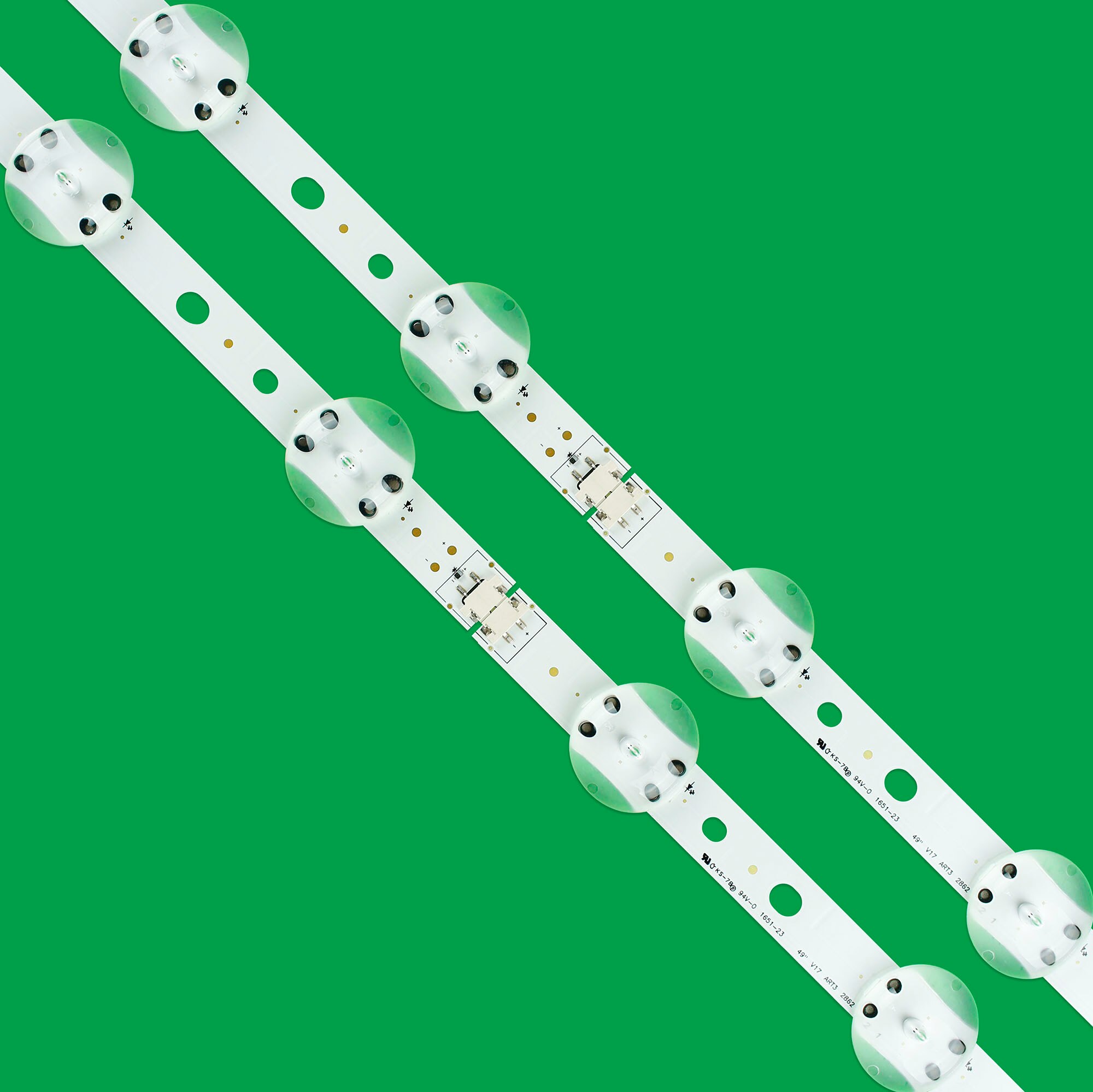 LED Backlight strip 12 lamp For LG 49" V17 ART3 TV 49LV340C JB3B1591A02499 49UV340C 49UJ6565 6916L-2862A 6916L-2863A LC490DGG