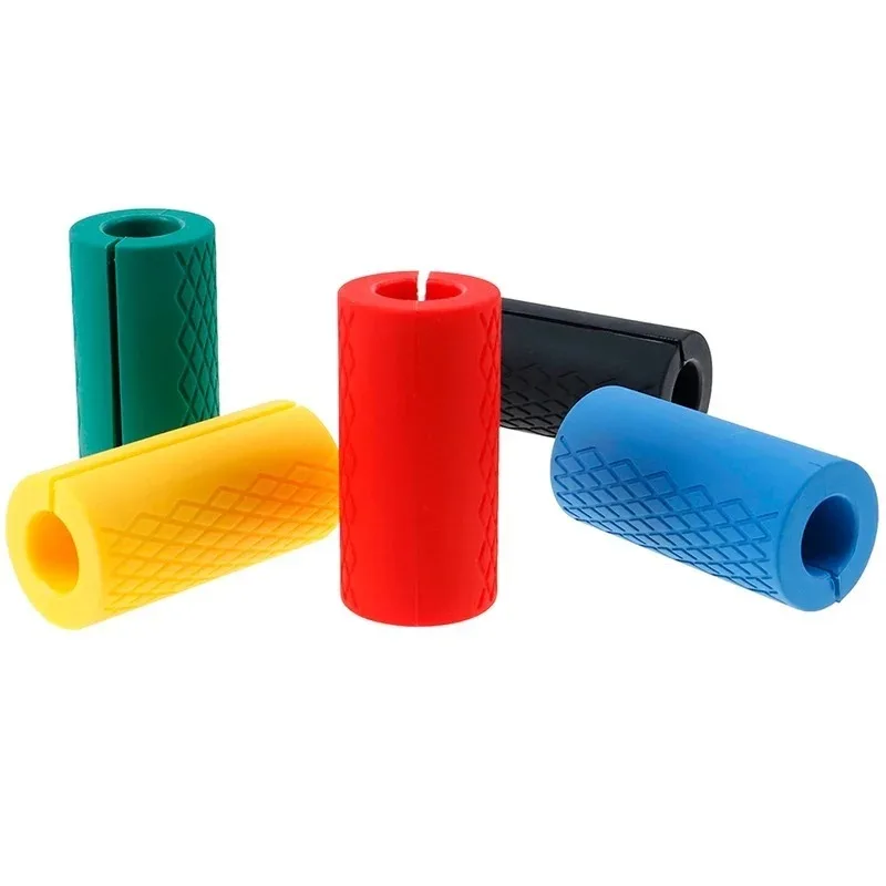 Paire De Poignées De Musculation XL Extra Larges – Silicone Antidérapant Sans Doigts – Homme Femme – Pour Haltères Et Tractions