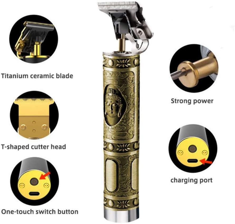 Professionele Tondeuse Kapper Kapsel Sculptuur Cutter Oplaadbare Razor Trimmer Verstelbare Cordless Rand Mannen Tondeuse