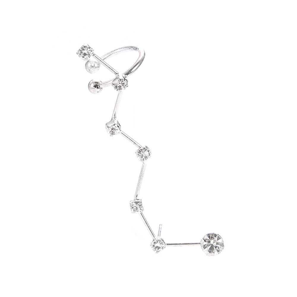 SexeMara Boho Ohr Manschette Brincos Silber Farbe Ohr Clip Ohrringe Set Frauen Erklärung Böhmen Kristall Ohr Cartilag Ohrringe Schmuck