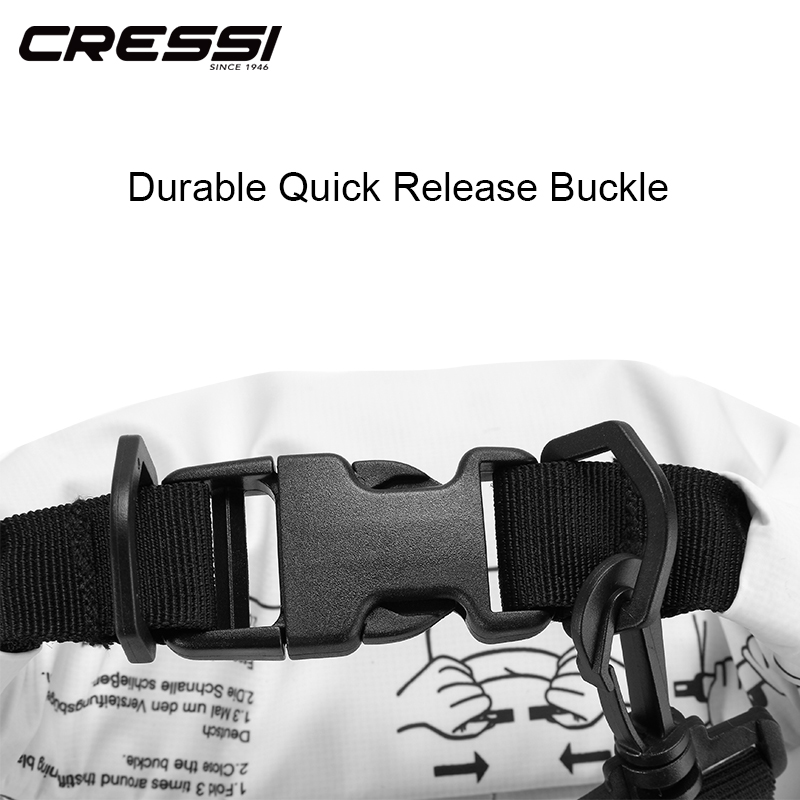 Cressi Dry Bag Duiken Zakken Grote Volume Duikuitrusting Zak Waterdichte Tas voor Snorkelen Dive 5L 10L 15L 20L carry