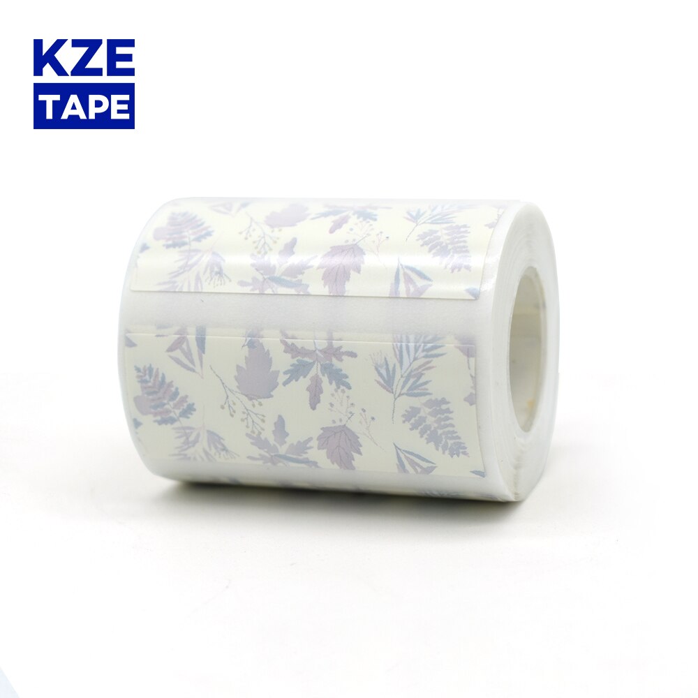 Kze 50*20 Mm Diverse Modellen Leuke Thermische Label Roll Typeable Washi Tape Mooie Mark Sticker Voor EQ11 Mini thermische Label Printer: Leaves