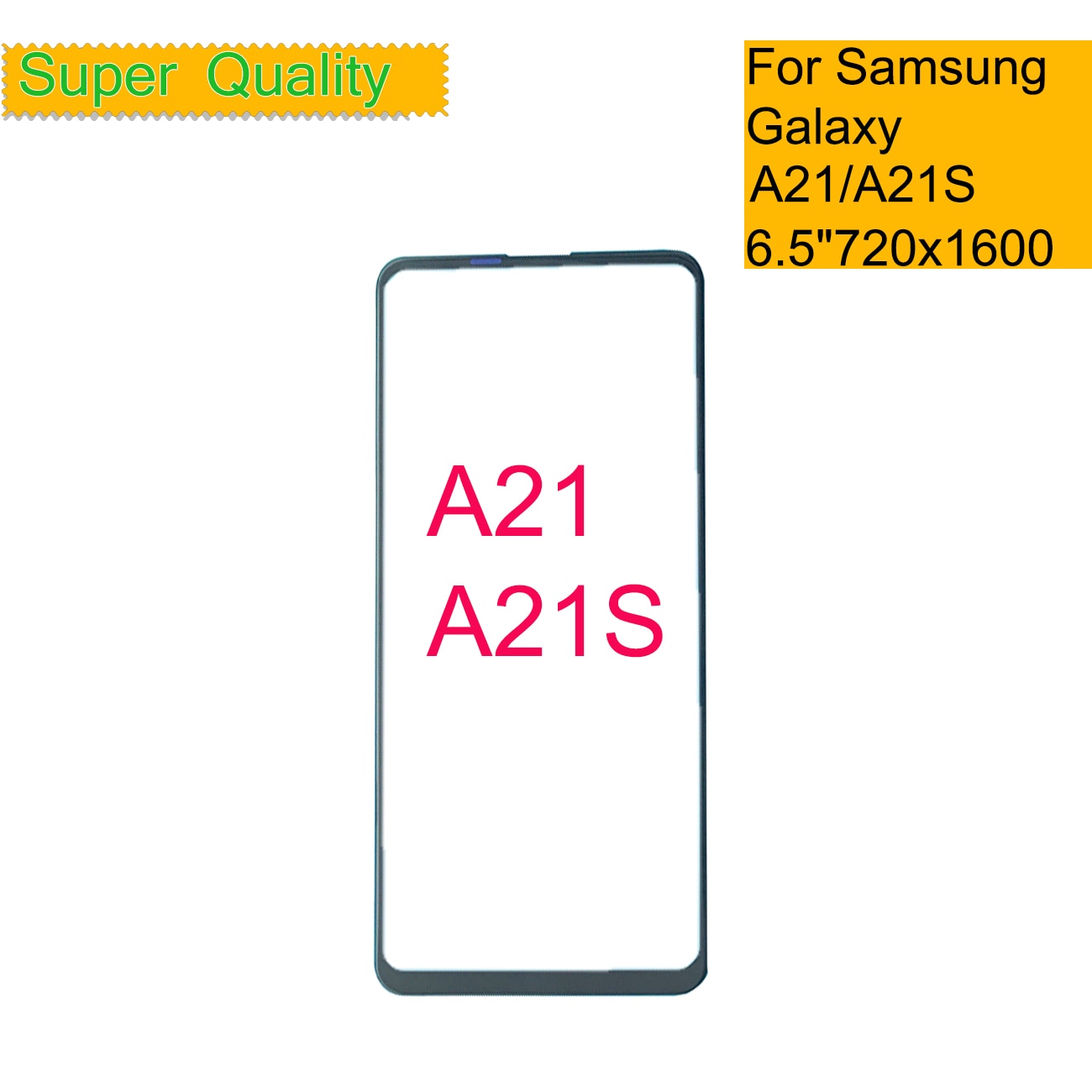 Replacement For Samsung Galaxy A21 A215 / A21S A217 Touch Screen Front Glass Panel LCD Outer Lens A21 A21S Front Glass