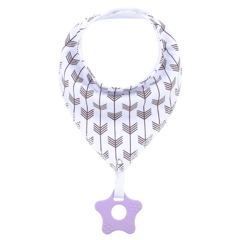 100% coton bio bébé Bandana bavoirs et jouets de dentition Super absorbant et doux unisexe -né bavoirs: Style2