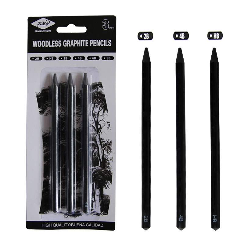 3Pcs/set Artist Sketching Charcoal Pencils Multifunction Drawing Pencils For Students School Office Art Supplies