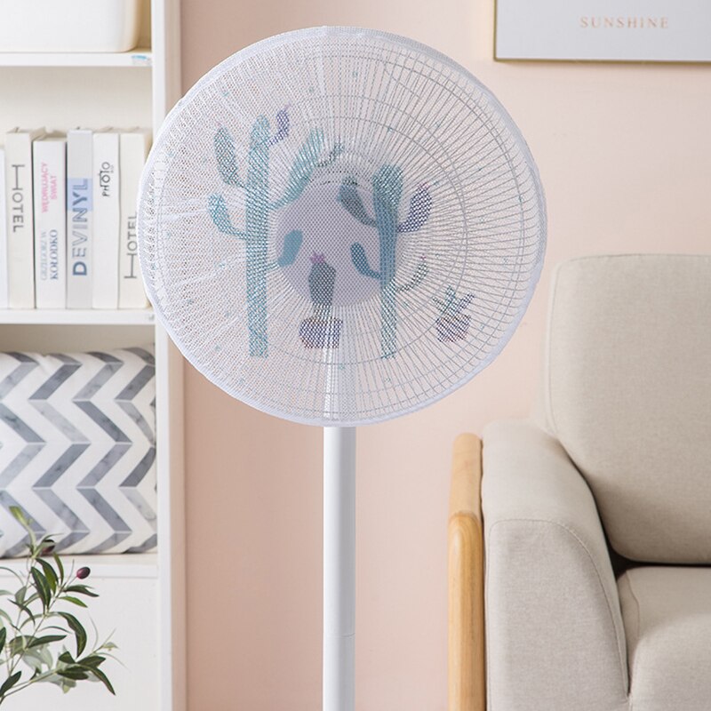 1PCS Household Electric Fan Anti-pinching Dust Cover Child Protection Safety Dustproof Net Cover Finger Protector Zipper Fan Bag