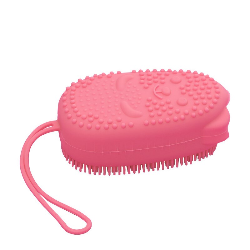 Corps douche frotter Massage éponge rapide moussant bain brosse salle de bain Silicone doux frottement Massage bulle bain éponge brosse: B