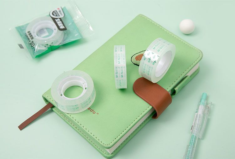 Sharkbang 2 Stks/partij 12Mm 18Mm Breedte Huisdier Transparante Sticker Tape Adhesive Handbook Sticky Hand Scheuren Tapes School Leveranciers