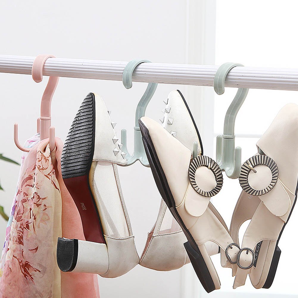 Handbag Bag Holder Space Saving Hanger Cabinets Clothes Rack 360 Degree Rotation Shoes Belt Scarf Hanging Rack