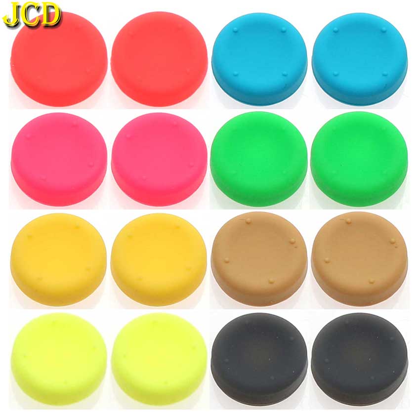 JCD 2PCS Silikon Analog Thumb-Stick Griffe Kappen für Nintend Schalter NS JoyCon Controller Sticks Haut Freude Con ThumbStick kappe