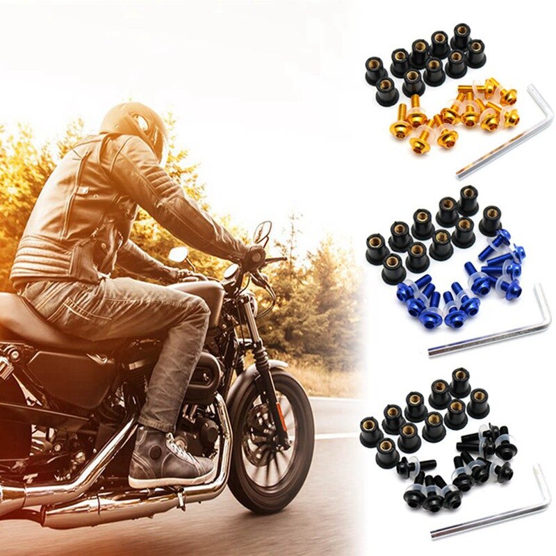 5mm Motorcycle Screw Windscreen Windshield Bolts Nut FOR YAMAHA TIGER 1050 SpoRt 1200 EXPLORER 800 XC XCX XR XRX